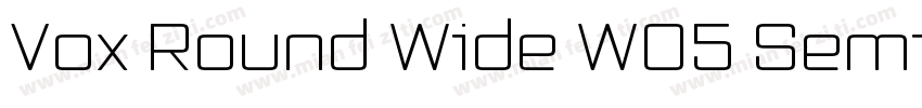 Vox Round Wide W05 Semibold字体转换